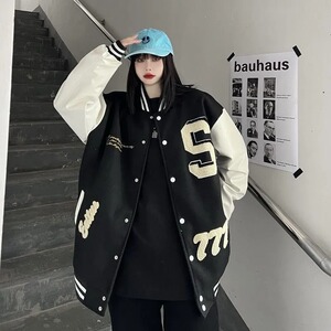 加厚棉衣款秋冬痞帅棒球服外套男女休闲夹克上衣潮102B-JK8158P88图片