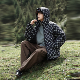 90绒冬款羽绒服男字母logo翻领加厚短款连帽羽绒衣102B-Y3901P145，男装羽绒服，星座102B