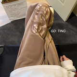 华夫格裤子男ins潮牌宽松直筒休闲裤春款美式高街102B-K1351P45，男装休闲裤，星座102B