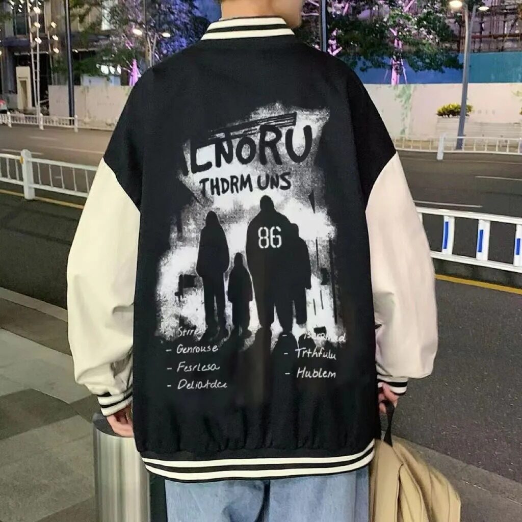 秋2025潮牌棒球服外套潮流韩版宽松百搭夹克上衣102B-W8677P68,男装夹克,星座102B