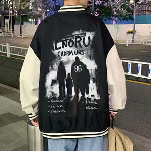 秋2025潮牌棒球服外套潮流韩版宽松百搭夹克上衣102B-W8677P68图片