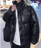 冬ins加厚pu皮棉衣男潮流韩版潮牌羽绒棉服宽松外套102B-M827P105，男装皮衣，星座102B