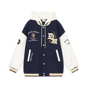 秋冬2025美式复古棒球服外套宽松连帽夹克潮102B-JK848P78加棉88图片