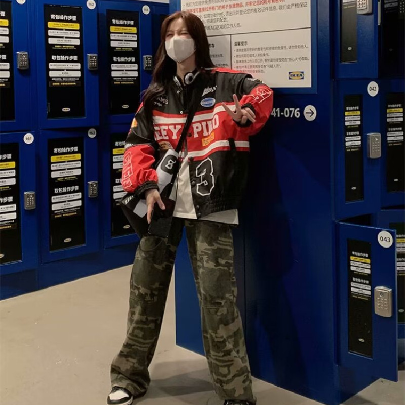 秋2025美式潮牌炸街机车风夹克外套男女休闲上衣潮102B-JK8054P78,男装夹克,星座102B