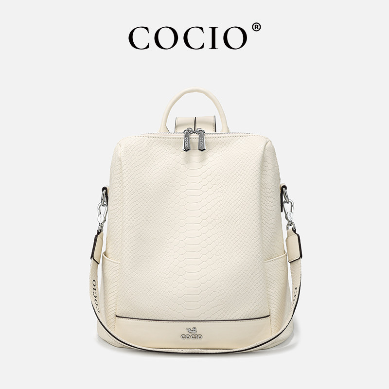 双肩背包女士出差旅游轻便小众设计时尚通勤大容量2024新款CC070