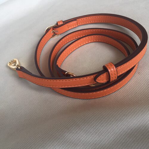 11#橙色配件斜跨荔枝纹替换包带