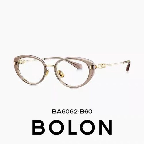 BOLON暴龙近视眼镜框25新品钛架猫眼小框玳瑁色镜架配度数BA6062