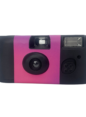 黑白D76复古胶片相机一次性傻瓜相机黑色便携胶卷相机生日礼物