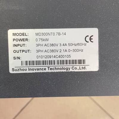 可维修变频器MD300NT0.7B-14，0.75kW功率，3