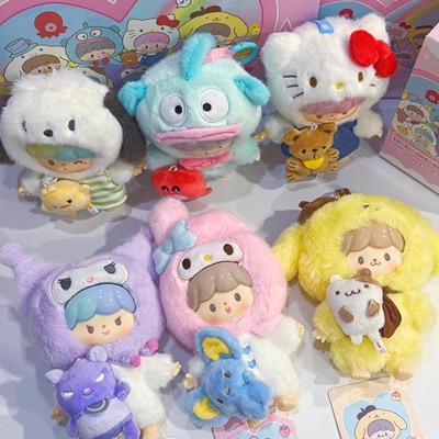 寻找独角兽卓大王三丽鸥家族友友联萌系列搪胶毛绒盲盒周毛绒挂件