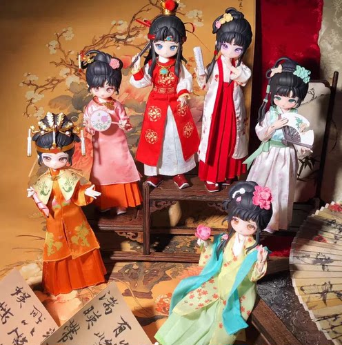 新品come4free红楼梦BJD关节可动人偶盲盒潮玩周边桌面摆件礼物