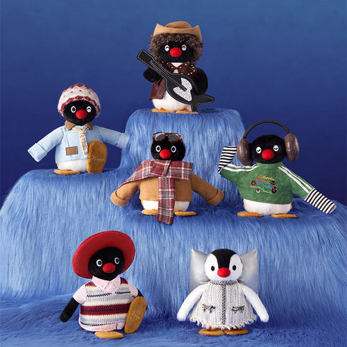 【X11】Pingu 45周年限定VINTAGE OOTD系列毛绒盲盒复古换装周边