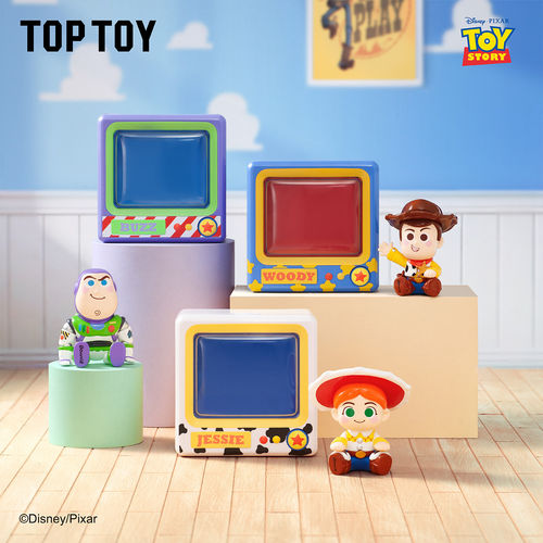 【现货】TOPTOY迪士尼玩具总动员迷你电视机系列手办盲盒精致摆件