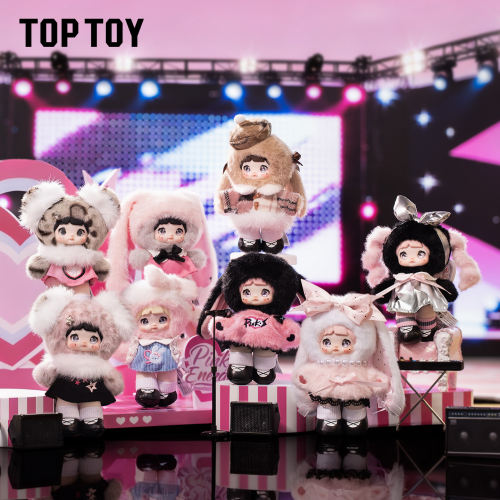 【赵露思同款】TOPTOY糯米儿粉色能量搪胶毛绒玩偶盲盒周边公仔礼