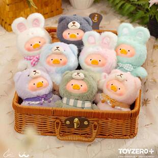 正版LULU猪搪胶毛绒盲盒美好时光复古泰迪二代猪包挂件潮玩圣诞