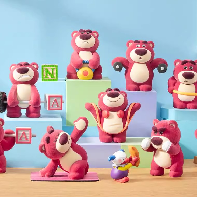 52TOYS迪士尼草莓熊健身了解一下盲盒四代手办潮玩玩具公仔第四弹