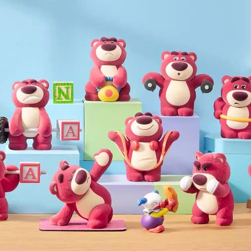 52TOYS迪士尼草莓熊健身了解一下盲盒四代手办潮玩玩具公仔第四弹