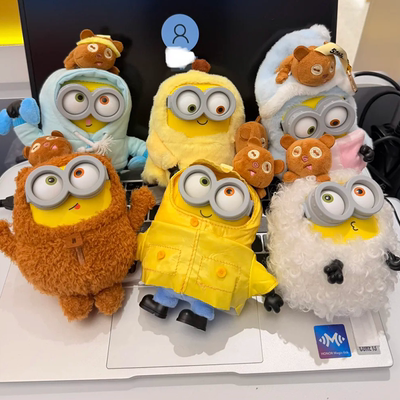 52TOYS BOB&TIM小黄人好朋友在一起盲盒系列搪胶毛绒挂件潮玩礼物