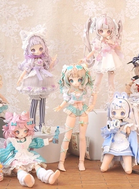 首批正版万梦SugaryGirls BJD可动人偶onemore8分MJD盲盒摆件玩具