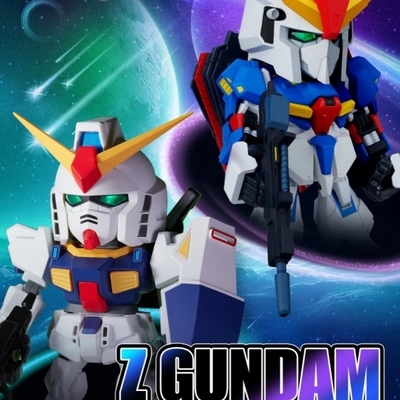 正品万代QMSVminiIZ GUNDAM & GUNDAM Mk-shuⅡ系列高达盲盒潮玩