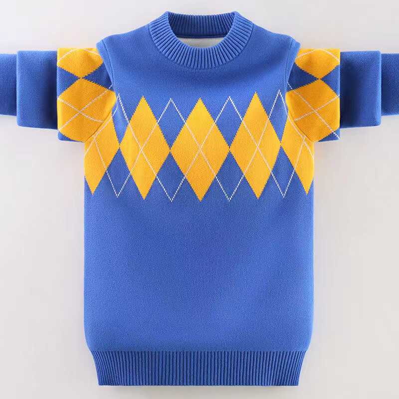 男童毛衣中大童针织衫加绒加厚