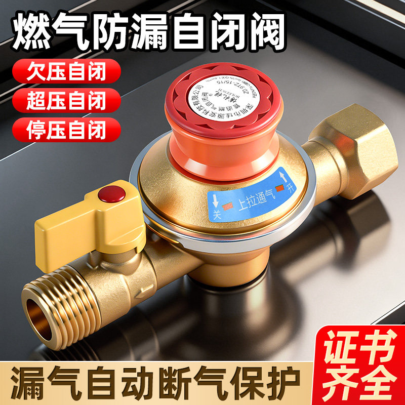 燃气自闭阀天然气家用灶前阀漏气自动断气热水器泄漏超压安全阀门