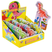 小卖部零食创意可爱小恐龙造型软糖水果味棒棒糖网红儿童年货礼物