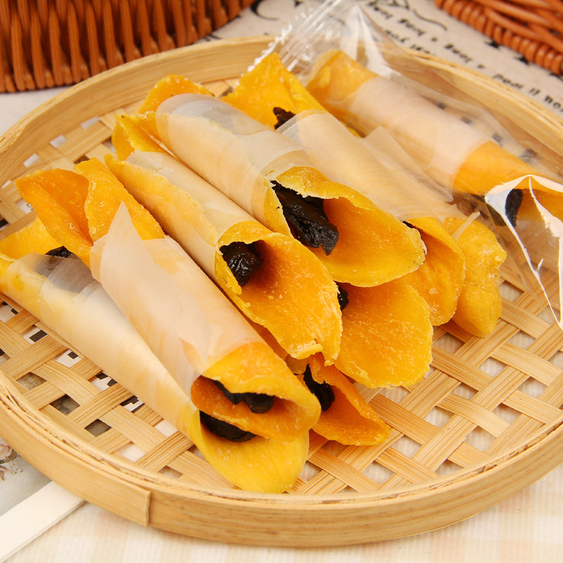 网红长条芒果乌梅卷水果干果脯蜜饯凉果杨梅柠檬休闲零食追剧解馋