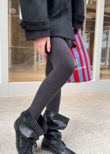 NAIVE内目211023黑绷带微压袜分段式加绒加厚保暖打底裤女300克