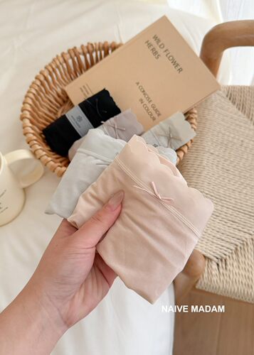 中高腰5条装棉质女内裤