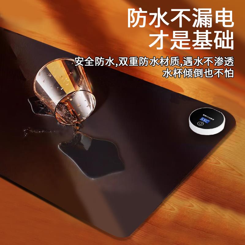 加热适鼠标垫发热垫桌学生公室面用电脑暖新款加热办手超大暖桌垫