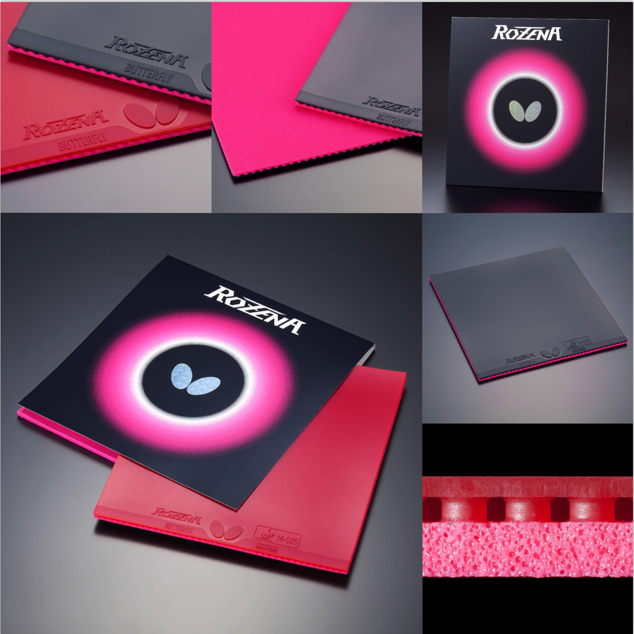 罗泽娜纳反胶胶皮乒乓球套胶蝴蝶