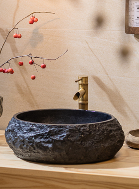 仿石洗手盆复古台上盆庭院花园水