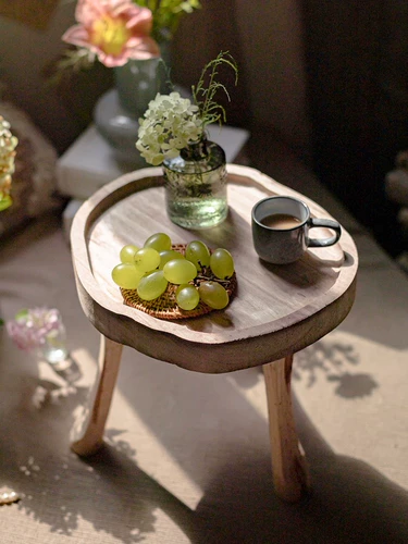 Кроншень с твердым деревом цветочниц дно с низким табурет