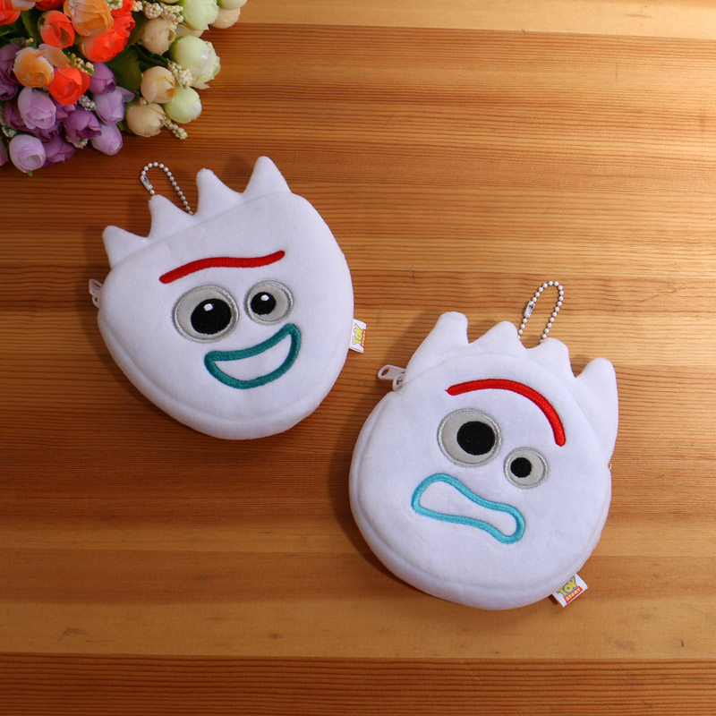 可爱卡通动漫零钱包毛绒布迷你拉链小钱包男女硬币卡包耳机钥匙包