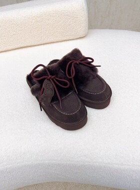 OZLANA厚底雪地靴女保暖防滑