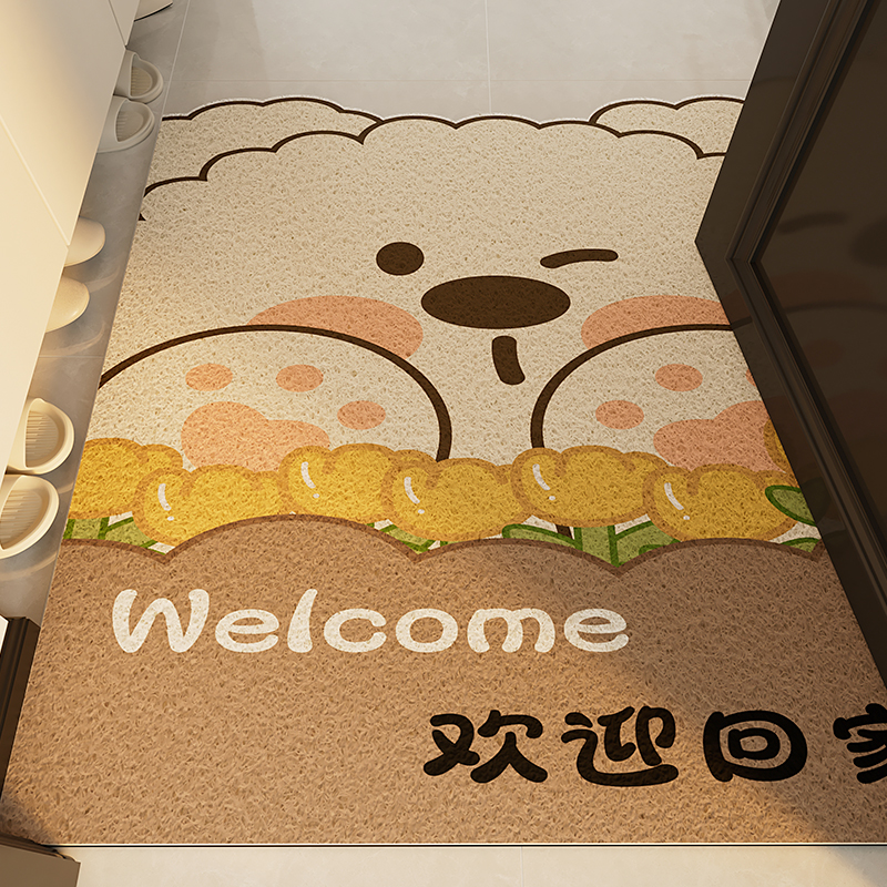 2025新款入户门地垫卡通耐脏除尘