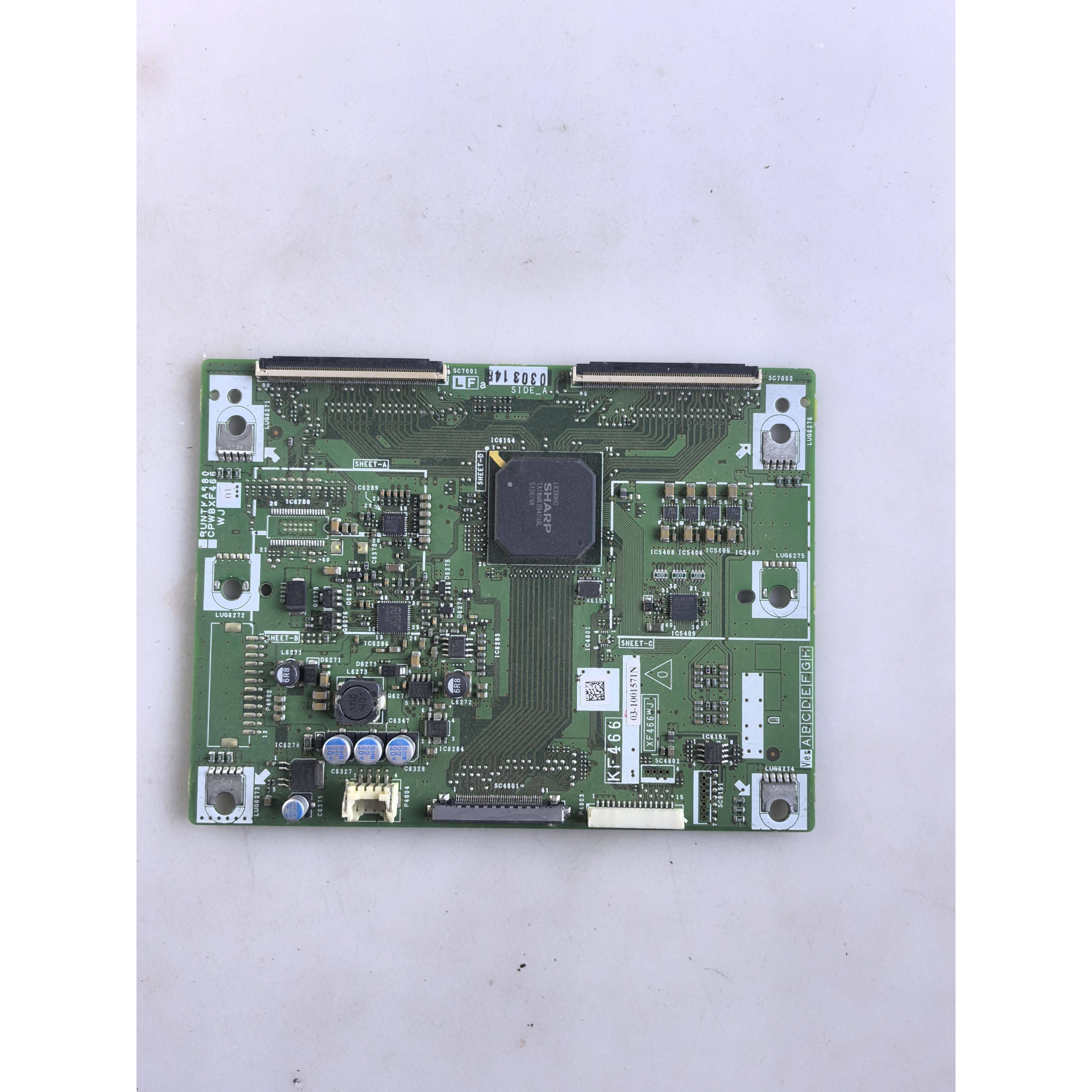 夏普LCD-40GE220A逻辑板KF466 XF466WJ RUNTKA680 CPWBXF466 WJ08