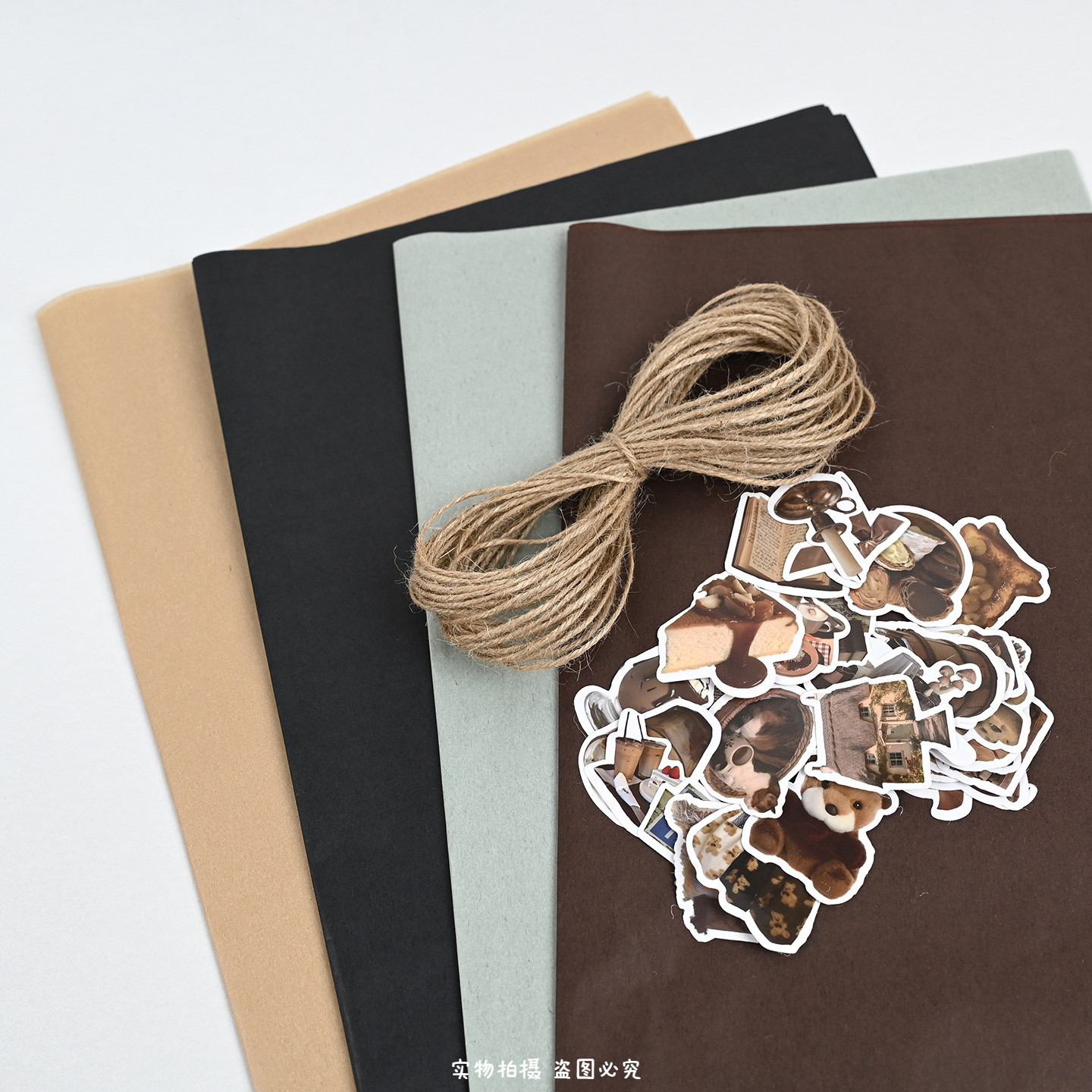 美拉德色系~秋冬新款包装纸半透明雪梨纸生日礼物包装纸全套材料