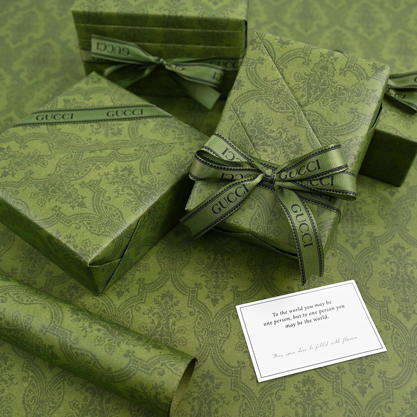 高档礼物包装纸新年礼品纸复古绿色包书牛皮纸送男友礼盒包装材料