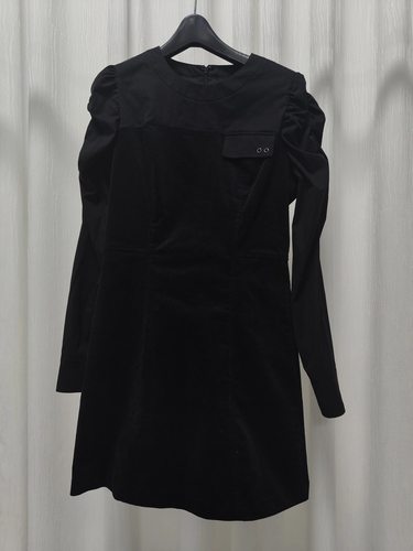 韩国原单egoist25年秋冬新款女连衣裙百搭显瘦气质修身