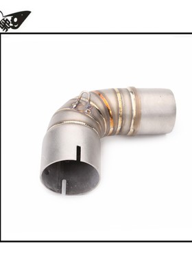 摩托车改装大黄蜂不锈钢中段弯管cb1000r连接排气通用 09-18年款