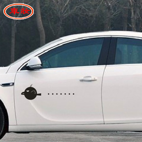 车妆 无语车贴 小鸟无语 反光个性贴  乌鸦飞过 网络幽默搞笑车贴