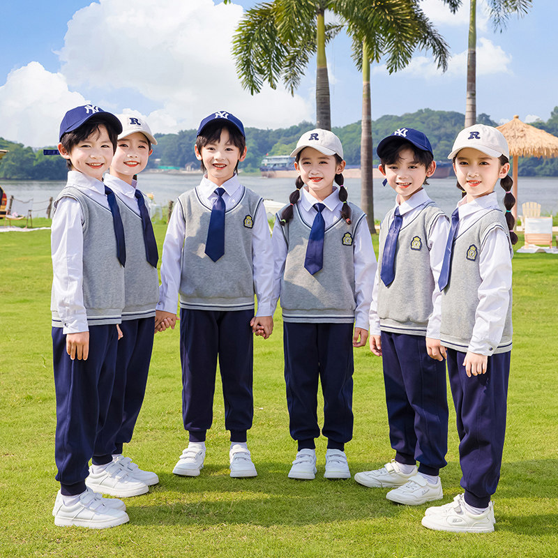 小学生班服幼儿园园服假两件套装