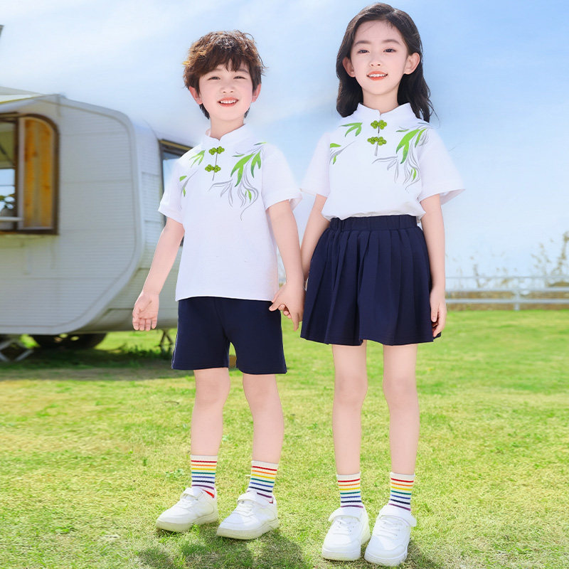 六一儿童节表演出服男女童新中式国风汉服合唱服毕业季拍照朗诵服