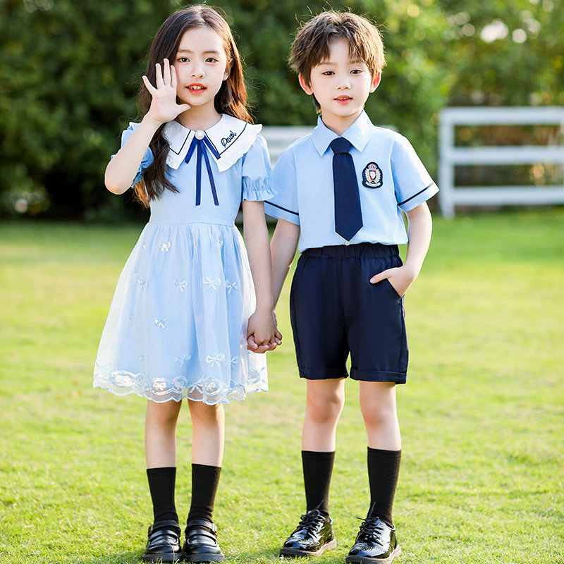 六一演出服幼儿园园服毕业照小学生班服舞台诗歌朗诵连衣裙合唱服