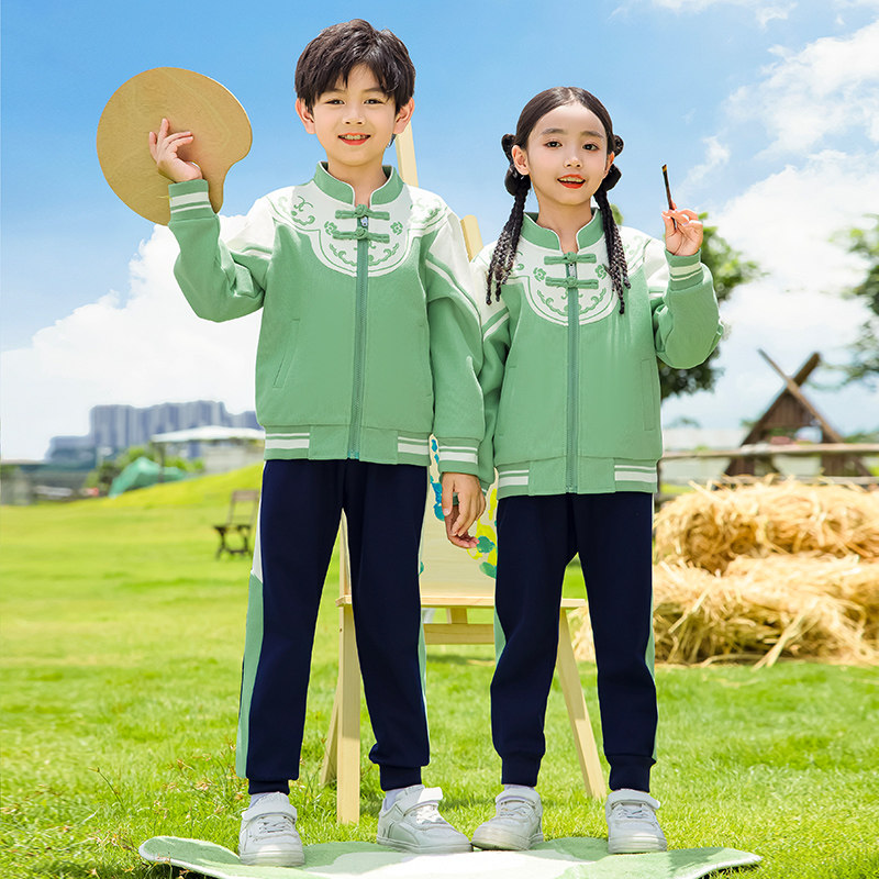 儿 童中国风幼儿园园服春秋季3四件套汉服班服一二年级小学生校服