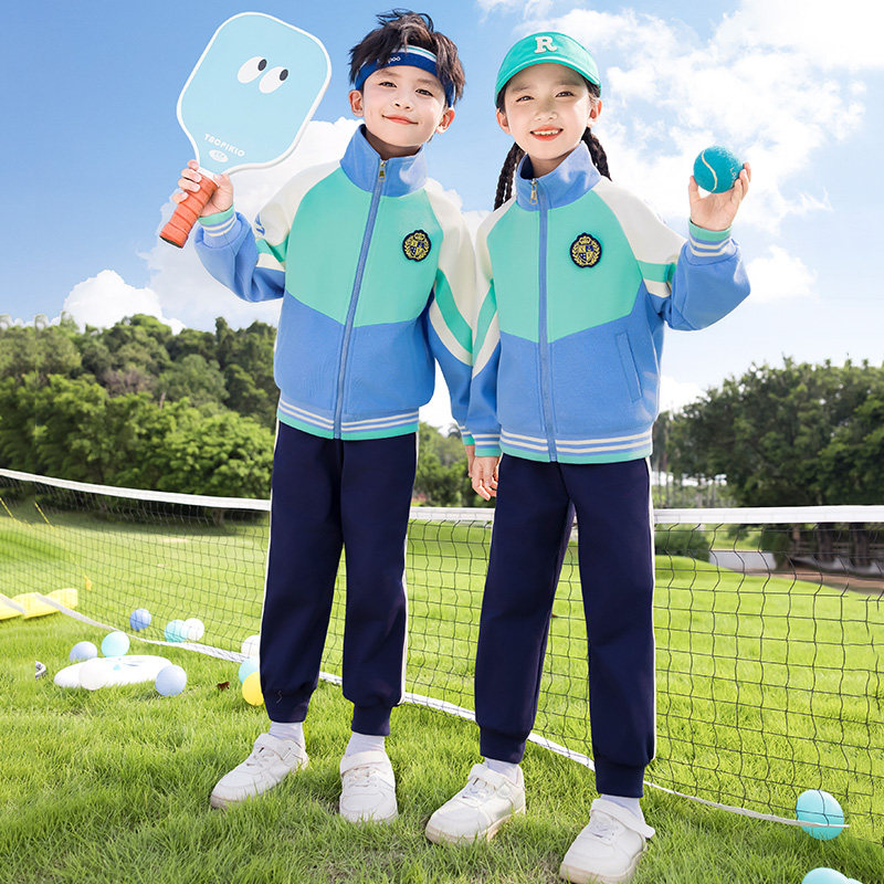 小学生校服春秋款三件套幼儿园园服夏装学院风儿童班服运动服套装