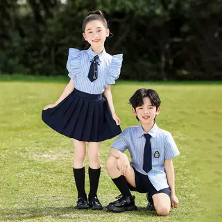 六一毕业合唱朗诵蓝色园服