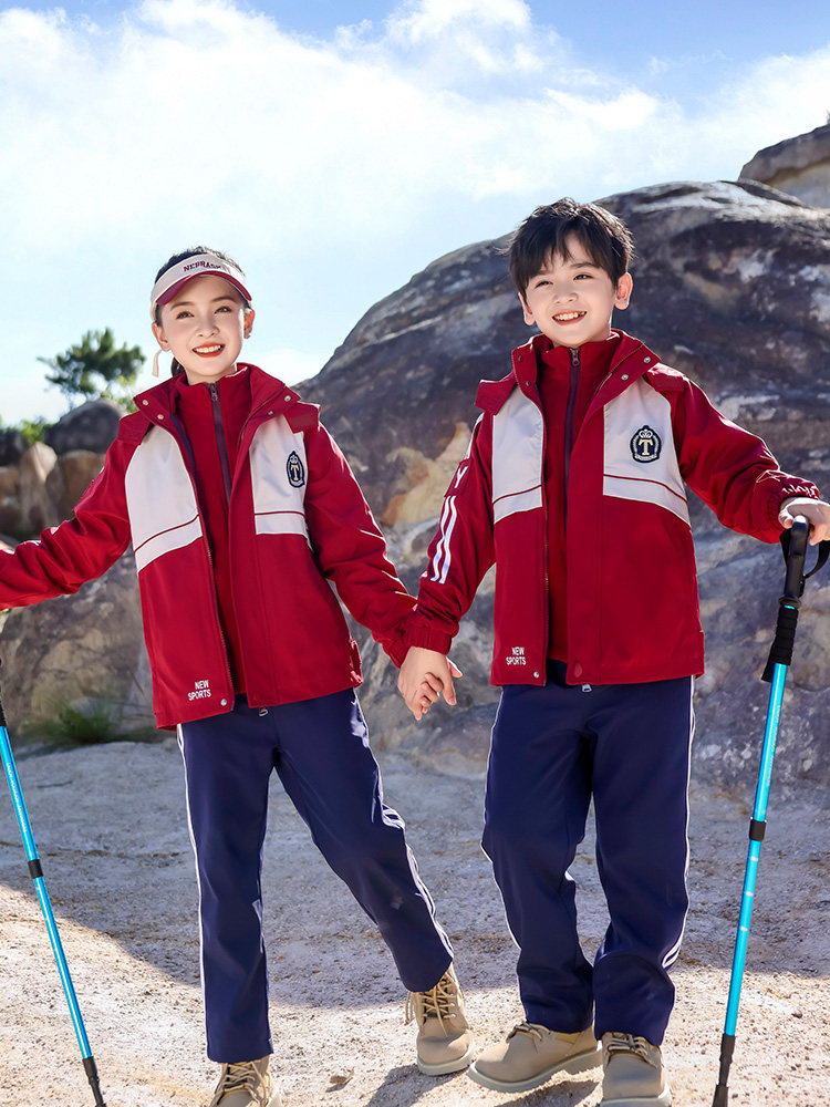 幼儿园园服秋季冲锋衣秋运动班服